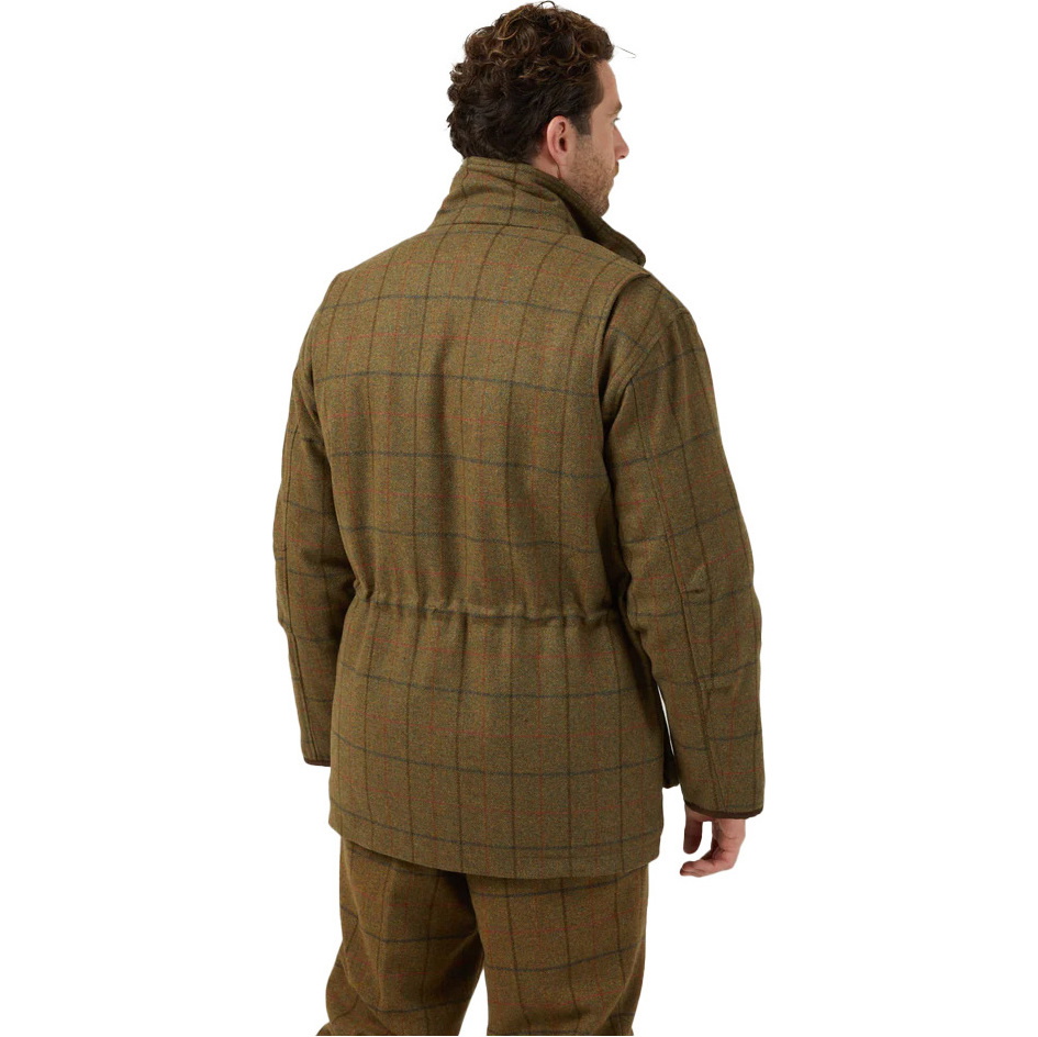 Alan Paine Mens Combrook Tweed Shooting Field Coat COMGFIE - Thyme